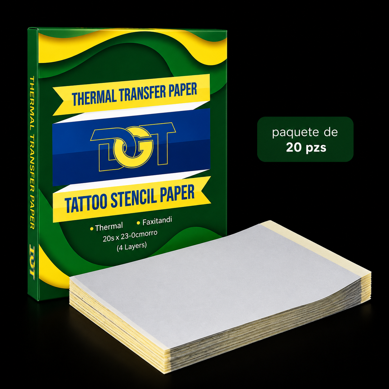 Papel Hectográfico De Transferencia Para Tatuajes | 20 Hojas Transpare