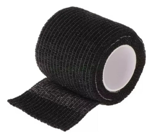 Pack 6 Cintas Kinesiológicas Autoadheribles Negras Kst 4.5m X 5cm