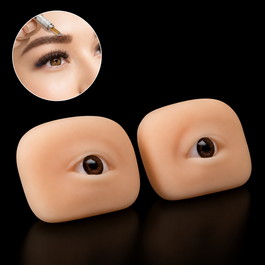 Ojos 3d Silicona Micropigmentación Tattoo Exhibidor Piercing