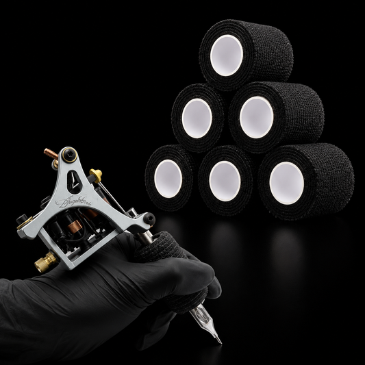 Cinta Elástica Autoadherible Para Tatuar Cubre Grip 12 Pzs