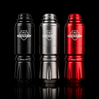 Kit Máquina Tatuar Principiante Rocket Completo Práctica