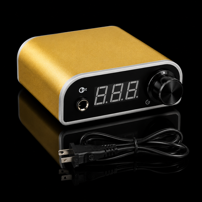 Fuente De Poder Kst Colors Para Tatuar Digital 18v Dorado