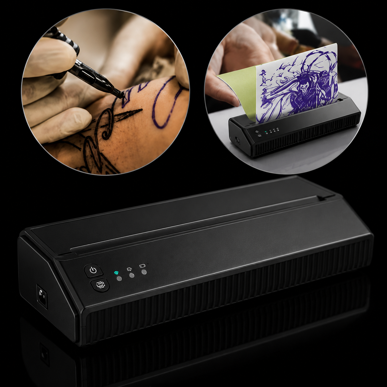 Impresora Térmica Stencil Para Tatuaje Bluetooth+usb Tattoo