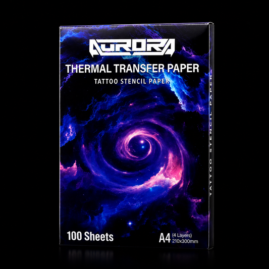 Papel Transfer Hectográfico Aurora Para Tatuar 100 Pz