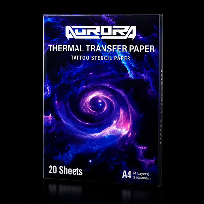 Papel Transfer Hectográfico Aurora Para Tatuar 20 Pz