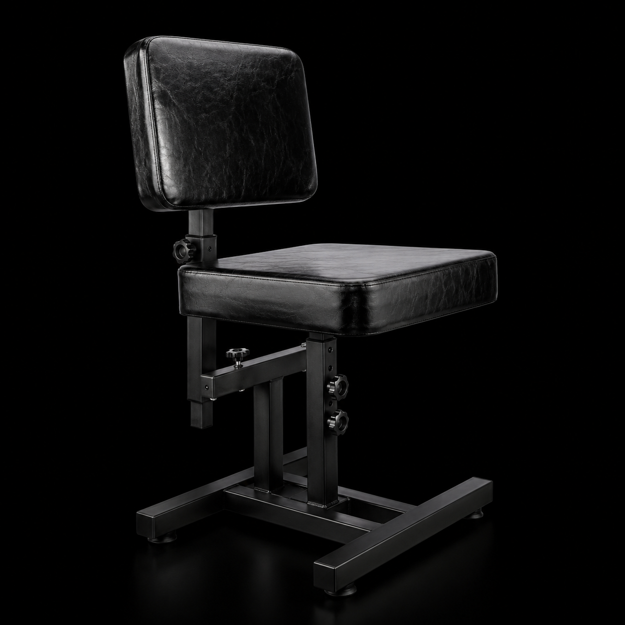 Silla De Spa Giratoria Con Respaldo Y Ruedas Para Salón, Negro