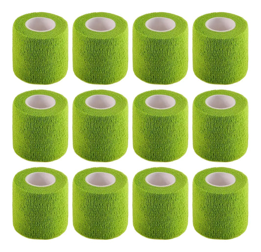 Cinta Elástica Venda Autoadherible Grip 12pz Tatuaje Colores Color Ver