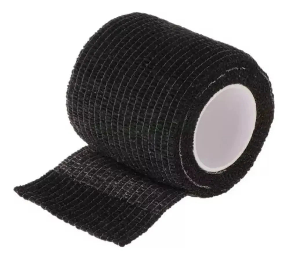 Pack 6 Cintas Kinesiológicas Autoadheribles Negras Kst 4.5m X 5cm