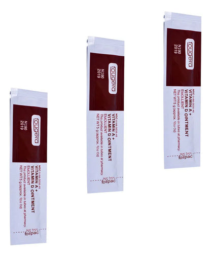 Fougera Crema Vitaminas A + D Tatuaje / Microblading 50 Pzs