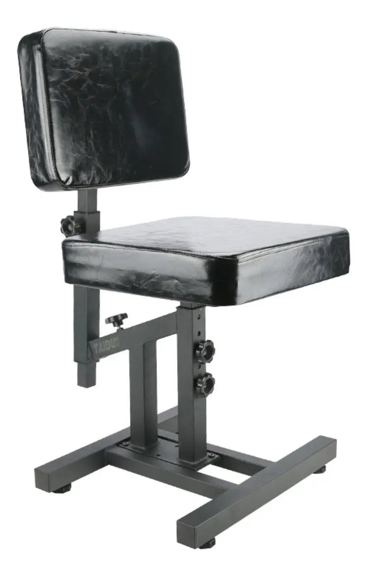Silla De Spa Giratoria Con Respaldo Y Ruedas Para Salón, Negro