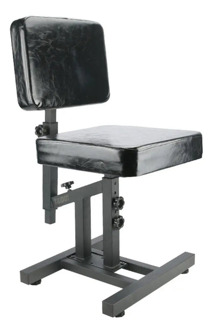 Silla De Spa Giratoria Con Respaldo Y Ruedas Para Salón, Negro