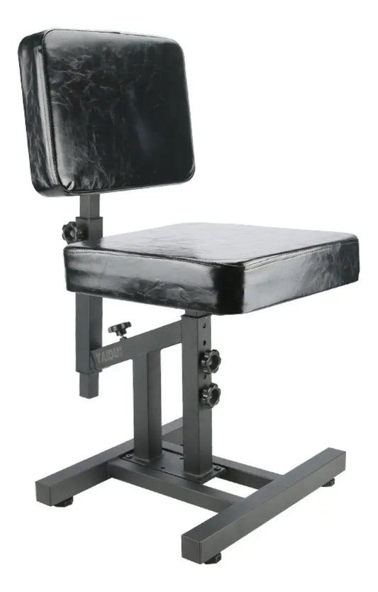 Silla De Spa Giratoria Con Respaldo Y Ruedas Para Salón, Negro