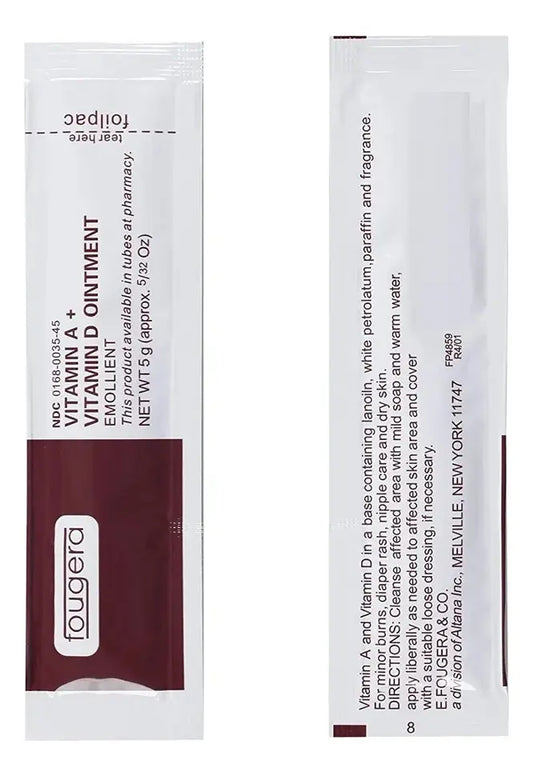 Crema Fougera Vitamina A, D Tatuaje Microblading 10 Pzs