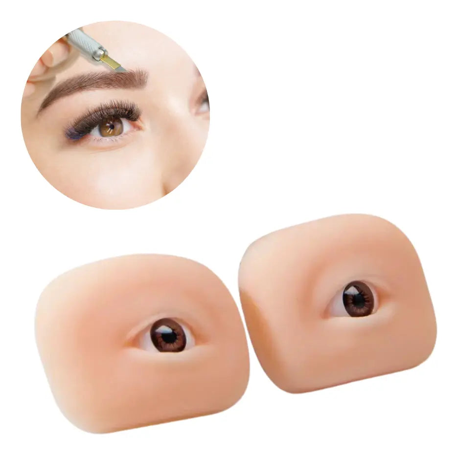 Ojos 3d Silicona Micropigmentación Tattoo Exhibidor Piercing